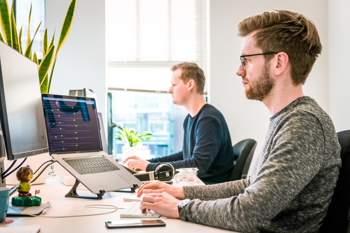 Engineering team delivering a product together